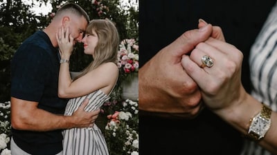 <strong>Taylor Swift Engagement Photos:</strong> Taylor Swift just said yes to her forever love story with Travis Kelce. The Grammy-winning superstar and the Kansas City Chiefs tight end jointly announced their engagement on Instagram, posting dreamy garden photos that quickly set the internet abuzz. The couple revealed that after nearly two years of dating, they are ready to walk down the aisle together.