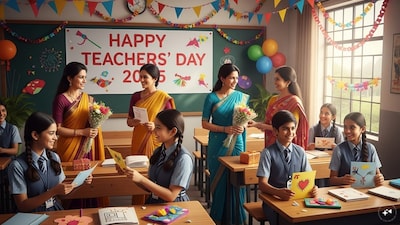 <strong>Teachers' Day Wishes Images Quotes:</strong> Teachers' Day is celebrated in India to honour the contribution of teachers in building a better society. As dedicated educators play a significant part in influencing our lives and shaping the future of the country, Teachers' Day marks heartfelt gratitude for their role. In India. The occasion is celebrated annually on September 5, the birth anniversary of the former President of India, Dr Sarvepalli Radhakrishnan.