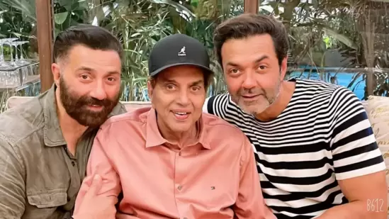 Sunny Deol, Esha Deol remember Dharmendra with video from last day on Ikkis sets