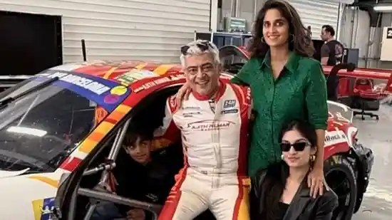 Tamil actor-racer Ajith Kumar was in Barcelona, Spain, on Sunday to take part in a 24-hour endurance race via Ajith Kumar Racing. In an interview with India Today on the sidelines of the race, he admitted that he has sacrificed family time to pursue a career in motosports, crediting his wife, Shalini, for holding the fort. Here's what he said.