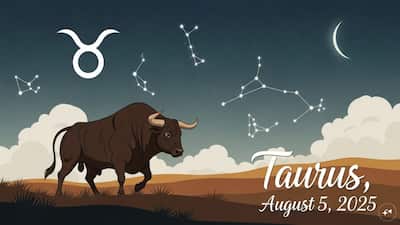 Taurus Daily Horoscope Today, 5 August 2025: Ganesha says there is a possibility of financial gain from investment abroad today. If you're considering expanding your business abroad, now would be a great time to leap. Property deals are on the horizon now and could yield long-term gains if invested wisely. Choose your choices well, but use this beneficial time to prepare yourself for success in the future. You will speed up various tasks and focus on business expansion. Obstacles will be removed automatically, and your courage and determination will increase.