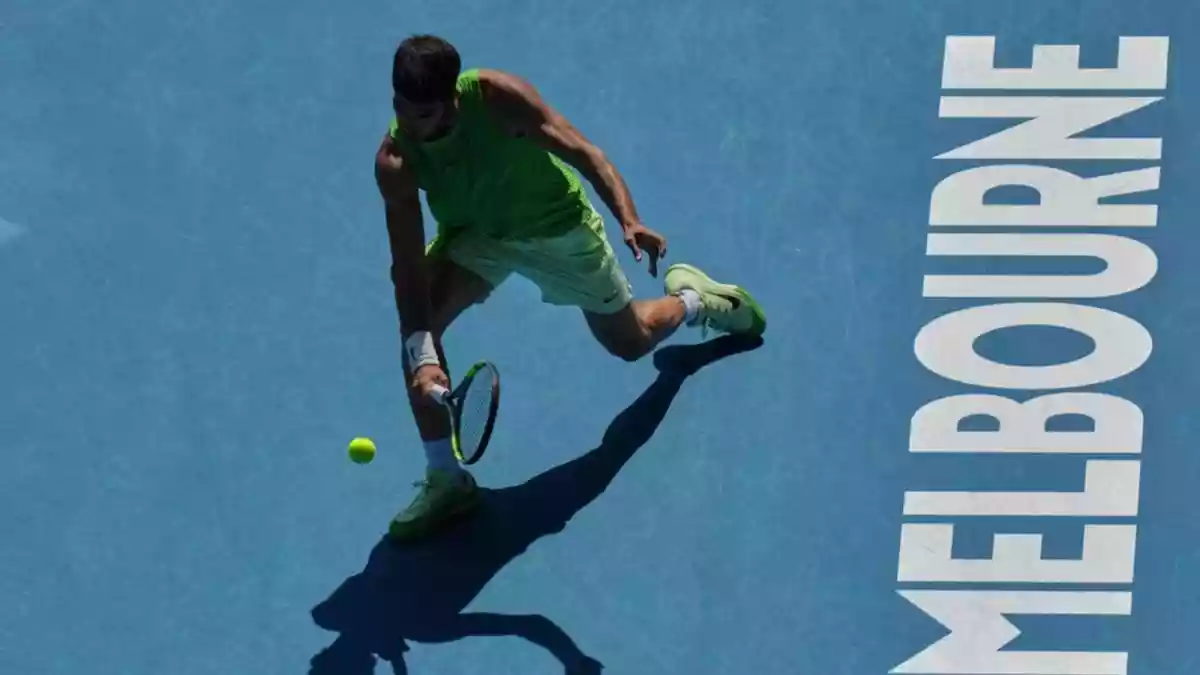 Six-time Grand Slam champion Carlos Alcaraz's fourth-round match at the Australian Open against 19th seed Tommy Paul saw a temporary suspension after a