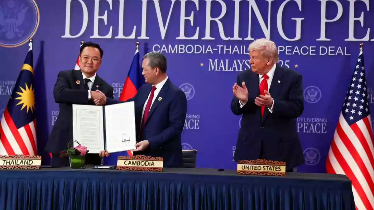 Thailand, Cambodia leaders sign expanded ceasefire deal with Trump present