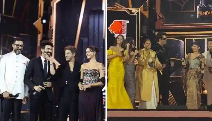 The 70th Hyundai Filmfare Awards 2025 were held in Ahmedabad on October 11, with Kiran Rao's Laapataa Ladies taking home a record 13 trophies, including Best Film and Best Director. Ahmedabad: The 70th edition of the Filmfare Awards 2025 took place on Saturday at EKA Arena, Kankaria Lake, Ahmedabad. The star-studded evening was hosted by Shah Rukh Khan, with Karan Johar and Maniesh Paul joining him as co-hosts. The event featured electrifying performances by Shah Rukh, Kriti Sanon, Kajol, and several others.The 70th Hyundai Filmfare Awards 2025 were held in Ahmedabad on October 11, with Kiran Rao's Laapataa Ladies taking home a record 13 trophies, including Best Film and Best Director. Ahmedabad: The 70th edition of the Filmfare Awards 2025 took place on Saturday at EKA Arena, Kankaria Lake, Ahmedabad. The star-studded evening was hosted by Shah Rukh Khan, with Karan Johar and Maniesh Paul joining him as co-hosts. The event featured electrifying performances by Shah Rukh, Kriti Sanon, Kajol, and several others.