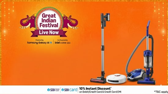 The Amazon Great Indian Festival is the perfect time to bring home powerful cleaning solutions at unbeatable prices. This year, vacuum cleaners are among the hottest deals, with discounts going up to 80% and additional savings thanks to a GST drop. From compact handheld models to advanced robotic cleaners, there's something for every household need. A good vacuum cleaner not only saves time but also keeps your home dust-free, an essential factor during festive cleaning. Leading brands are part of the sale, offering versatile features such as strong suction, multi-surface cleaning, and easy maintenance.