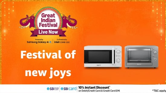 The Amazon Great Indian Festival Sale 2025 enters Day 3, offering impressive discounts on microwave ovens from top brands. Whether you're looking for solo, grill, or convection microwaves, there are options for every kitchen and budget. From quick reheating to full-fledged cooking, these ovens combine performance, convenience, and energy efficiency.