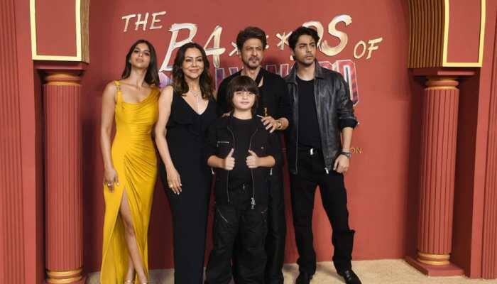 The Ba***ds of Bollywood Premiere: Bobby Deol, who plays a crucial role, in 'The Ba***ds of Bollywood' arrived with his wife Tanya Deol and son Aryaman Deol. Mumbai: The premiere of 'The Ba***ds of Bollywood' turned into a star-studded gathering, with the arrival of celebrities, industry A-listers, and prominent personalities gracing the red carpet on Wednesday evening.