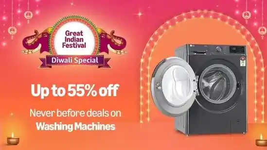 The festive season just got more exciting with the Amazon Diwali Dhamaka Sale bringing incredible discounts on automatic washing machines. Now's your moment to bring home advanced cleaning technology from top brands like LG, Samsung, and Godrej, all at prices that'll make your celebrations even brighter.The festive season just got more exciting with the Amazon Diwali Dhamaka Sale bringing incredible discounts on automatic washing machines. Now's your moment to bring home advanced cleaning technology from top brands like LG, Samsung, and Godrej, all at prices that'll make your celebrations even brighter.From energy-efficient models to machines packed with smart features, you'll find something for every household size and laundry need. Get cleaner clothes with less effort and more time for festivities, that's the convenience these machines promise.With discounts of up to 55%, this sale is the perfect chance to make your daily chores hassle-free and efficient. Don't wait too long because these deals are available for a limited time only.