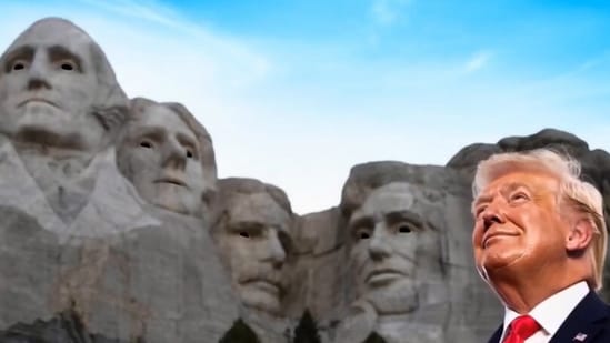 The four presidents on Mount Rushmore got a new companion in a viral AI video. As you may have guessed, it's President Trump. MAGA fans have been demanding that the 47th US President be added alongside the iconic American presidents on the massive sculpture. There have been AI videos and pictures on social media showing Trump as the fifth inclusion, and this time, one such clip was tweeted by the US president himself, creating chatter on social media.