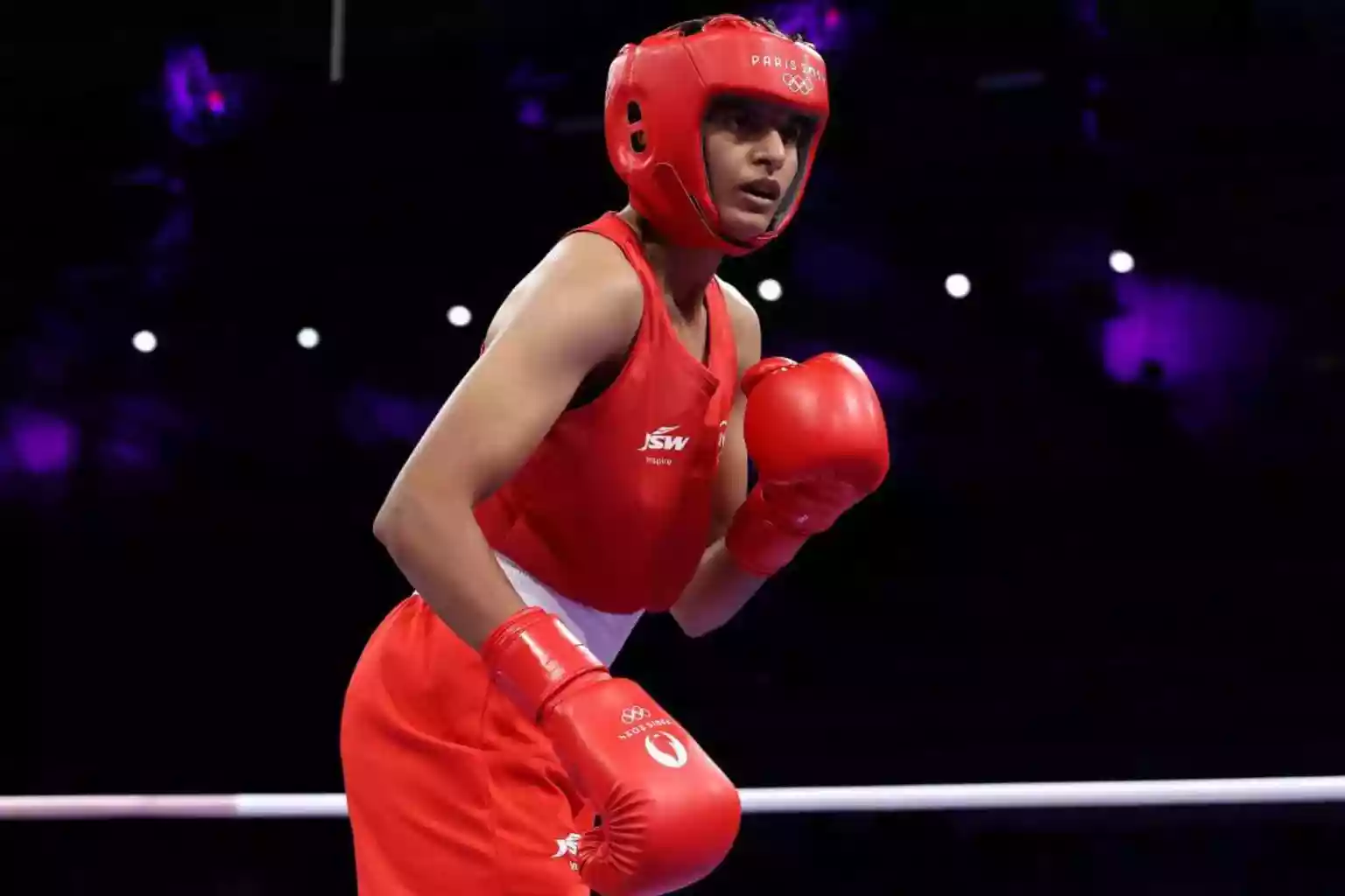 The reigning 57kg world champion boxer Jaismine Lamboria from India throws punches for a living, but when it comes to handling pressure