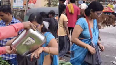 The middle-class tradition of repurposing old items in homes has a long history. For instance, a mother might turn torn clothes into a mop or use an old toothbrush to tie the string to pyjamas. However, a recent viral video showcases a woman who has taken this practice to an unprecedented level by using her husband's old underwear in an imaginative way. The woman created a bag out of the underwear and used it to buy vegetables.