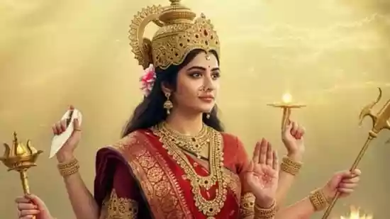 The ninth form of Goddess Durga, Maa Siddhidatri, is worshipped on the final day of Navratri. Revered as the bestower of supernatural powers and spiritual wisdom, she is associated with the colour orange and pink. Devotees believe that worshipping her while wearing this colour brings prosperity, abundance and inner strength.