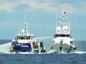 The Philippines and China exchanged accusations Sunday after a maritime confrontation near disputed islands in the South China Sea. Manila's coast guard reported Chinese vessels used water cannons and rammed a Filipino ship, while Beijing claimed Philippine vessels illegally entered its waters, leading to a collision.The Philippines and China exchanged accusations Sunday after a maritime confrontation near disputed islands in the South China Sea. Manila's coast guard reported Chinese vessels used water cannons and rammed a Filipino ship, while Beijing claimed Philippine vessels illegally entered its waters, leading to a collision.The Philippines and China traded accusations on Sunday over a maritime confrontation near disputed islands in the South China Sea, further intensifying tensions in the resource-rich waterway.<br><br>The Philippine Maritime Council, an inter-agency government body, held Chinese maritime forces responsible for deploying water cannons and ramming a Filipino vessel near the Philippine-occupied Thitu Island, locally known as Pag-asa. It 