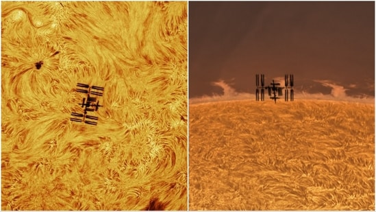 The photographer shared stunning ISS transit photos and a quick video on Instagram, calling it a “once-in-a-lifetime shot” as the station zipped past the Sun. A US photographer incredibly managed to capture the exact moment the International Space Station (ISS) passed in front of the Sun – right as a sunspot group flared up – creating a visually stunning and rare spectacle.