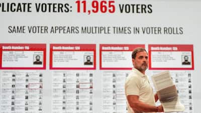 The standoff between the opposition and the Election Commission of India escalated on Thursday as Congress leader Rahul Gandhi released data alleging a vote theft of more than one lakh in the Mahadevapura assembly segment of the Bangalore Central Lok Sabha constituency.