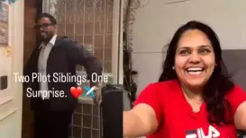 HomeNext<h4>'Two pilot siblings. One surprise': Brothers fly in from different cities to surprise mother</h4><h4>A mother was left speechless