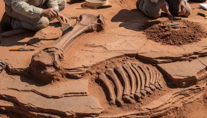 The unearthed objects include a large, bone-like structure and several pieces resembling petrified wood. While fossilised wood has been previously found in western Rajasthan, the discovery of skeletal-looking remains has sparked particular interest due to its rarity.