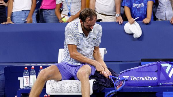 The US Open turned chaotic on Sunday when a photographer unexpectedly entered the court just as Daniil Medvedev was facing match point, halting play and triggering an explosive outburst from the former champion, leading him to smash his racket. Medvedev ultimately lost the five-set thriller to France's Benjamin Bonzi, with a scoreline of 6-3, 7-5, 6-7(5), 0-6, 6-4. During the heated contest, Bonzi at one point threatened to leave the court and even demanded that Medvedev be disqualified.