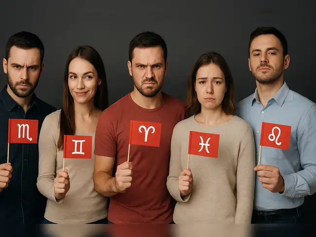 There are some zodiac signs whose more challenging personality types can activate red flags in relationships and friendships. From control behavior to mood swings, here are the top 5 zodiac signs that are likely to display the greatest warning signs. There are both strengths and weaknesses to every zodiac sign under the heavens of astrology. While some signs are well-known for their nurturing nature or great people skills, others own traits that lift an eyebrow or two. Whether emotional instability, manipulative tendencies, or stubborn refusal to compromise, some signs have become notorious as red flags on legs. Here are the top 5 most likely zodiac signs to raise warning flags in your relationships, so you can walk with care.<br><br><h4>1. Scorpio (October 23 - November 21): The Master of Manipulation</h4>Scorpio's intensity and passion are irresistible, but have a tendency to cross over into destructive territory. Scorpios are controlling and secretive by nature. Their capacity for holding grudges, coupled with their talent for manipulating on their own behalf, earns them the number one red flag. When emotionally provoked, they turn vindictive or paranoid, which has a tendency to infect their surrounding atmosphere. Their motto seems to be 