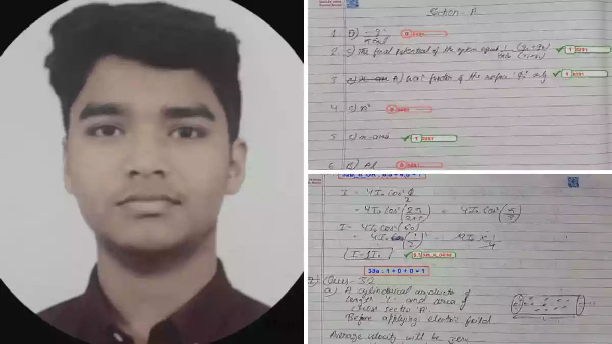 A CBSE Class 12 student has raised serious concerns over the board’s re-evaluation process after claiming the Physics answer sheet uploaded under his roll