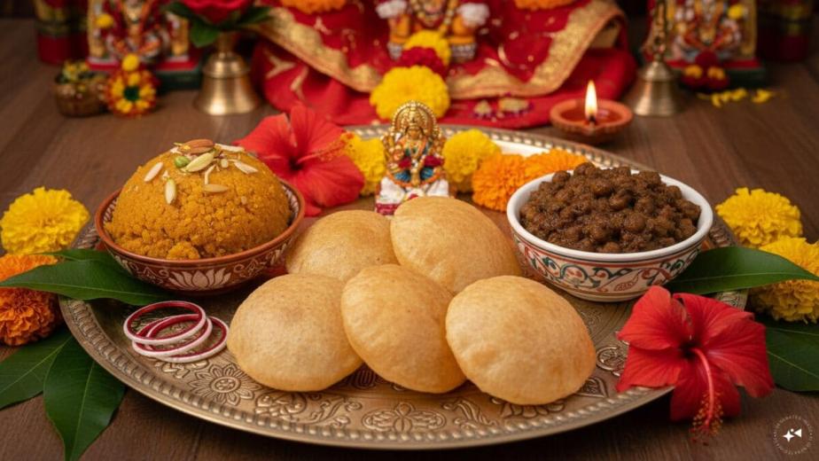 Kanya Pujan, or Kanjak Puja, is a key ritual of Sharadiya Navratri. During this sacred ritual, young girls, between the age of 2 to 10