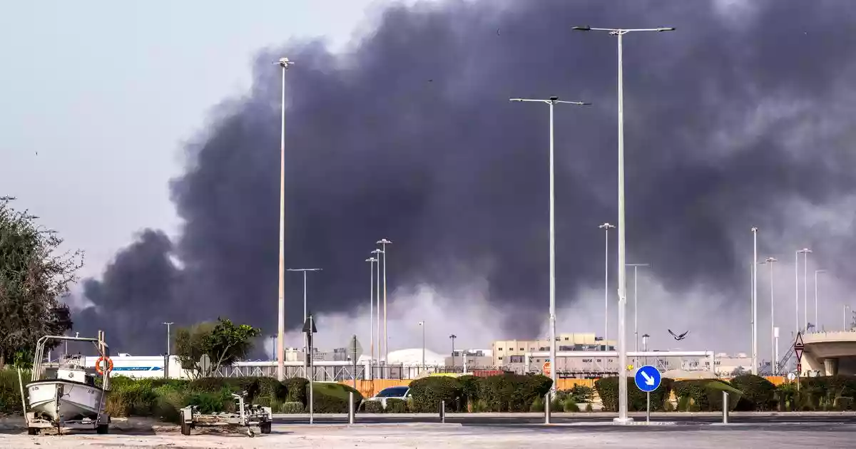 Three Indians were injured on Monday in a fire caused by a drone attack at an industrial area in Fujairah in the United Arab Emirates