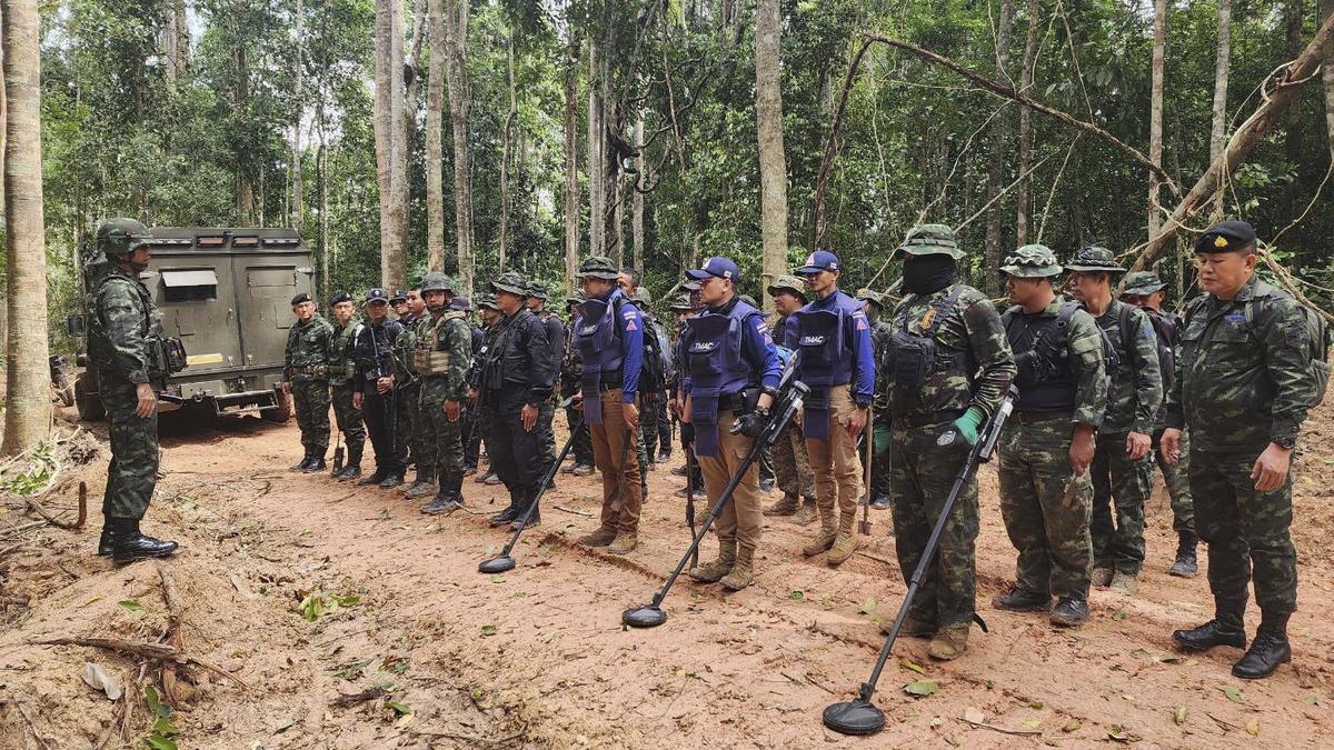 Three Thai soldiers on patrol were wounded Saturday (August 9, 2025) when one stepped on a land mine in territory along the border with Cambodia, Thailand's army announced. The incident came just two days after the two countries reaffirmed their adherence to a ceasefire to end a brief armed conflict.