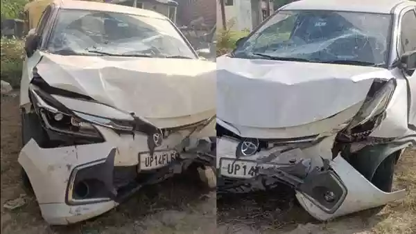 Three women died while a man was injured after being knocked down by a speeding Baleno car in Uttar Pradesh's Ghaziabad on Saturday during their morning walk, police said. The accident occurred near Rakesh Marg on GT Road around 6 am, when the overspeeding car hit Vipin Sharma (47) from Shtam Vihar Colony, and Meenu Prajapati (56), Kamlesh (55), and Savitri Devi (60), residents of New Kotgaon in the Kotwali area.