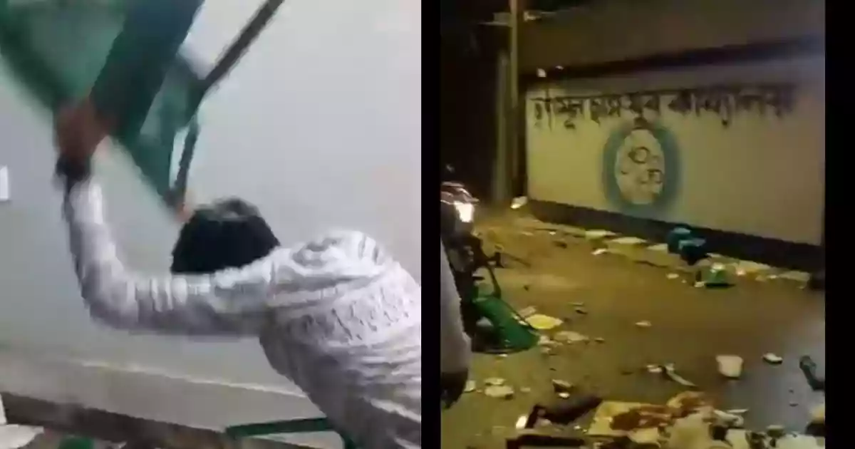 Several offices of the Trinamool Congress were attacked and vandalised in West Bengal on Monday, even as workers of the Bharatiya Janata Party celebrated their