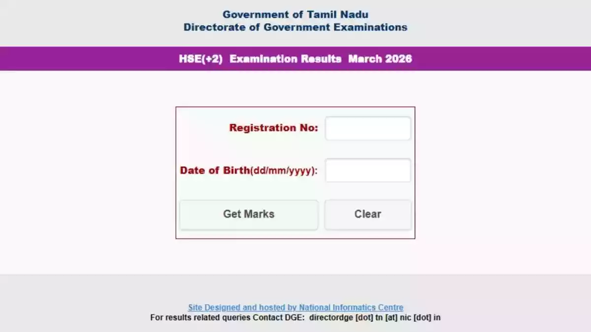 <strong>tnresults nic in, Tamil Nadu HSC 12th Result 2026 Link Live Updates:</strong> The Tamil Nadu Directorate of Government Examination (TNDGE)