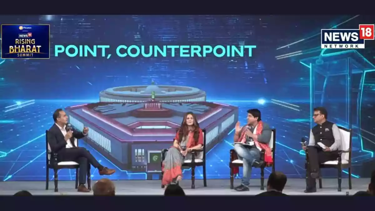 A political discussion on Network18’s Rising Bharat Summit 2026 on Saturday quickly turned into a sharp exchange over whether India’s Opposition has failed