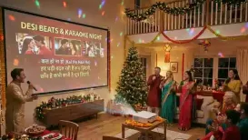 Christmas parties at home usually start with music, snacks, and a phone full of playlists. Then someone says, “Let's do karaoke