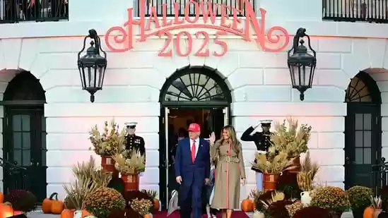 Trump brings back 2019 Halloween moment at this year’s White House event