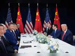 President Trump declared his meeting with Chinese President Xi Jinping a 