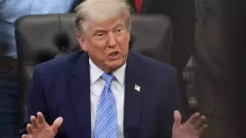 U.S President Donald Trump said he had postponed the signing of an executive order on artificial intelligence with top CEOs at the White House on Thursday