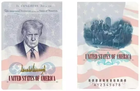 The US will release a limited number of passports that feature a portrait of US President Donald Trump, the White House has confirmed