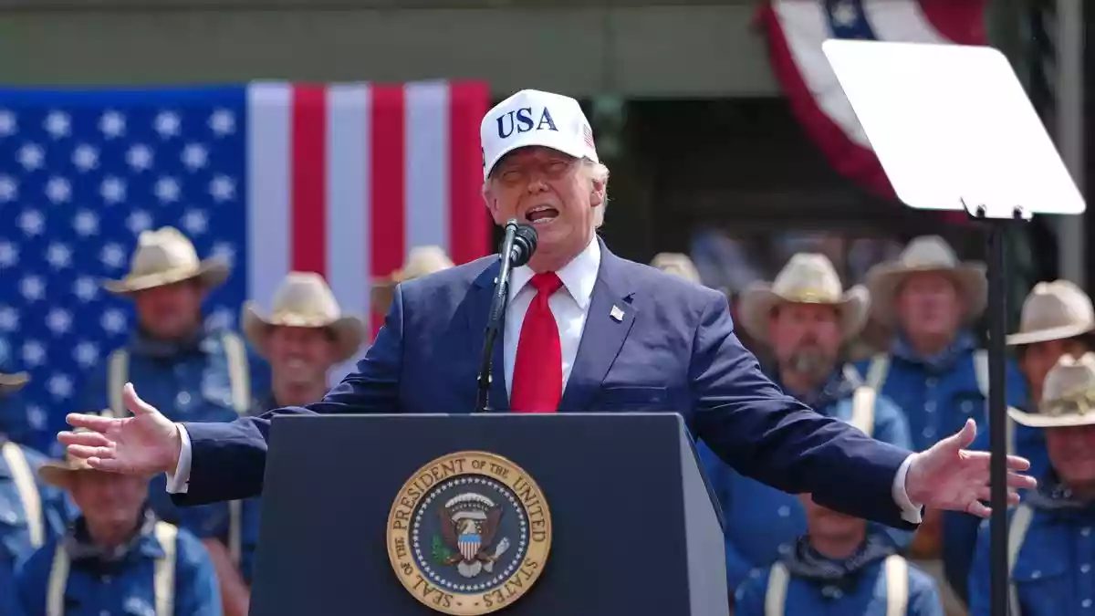 Trump says U.S. and Iran ‘getting along very well’