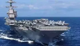 US President Trump announced that the USS Gerald R. Ford would soon be departing the Caribbean for the Middle East, joining the USS Abraham Lincoln group