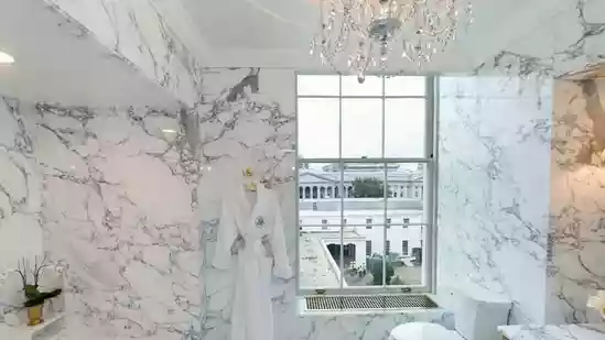 After the massive renovation of the White House's East Wing, US President Donald Trump has now renovated the Lincoln Bathroom with marble-and-gold