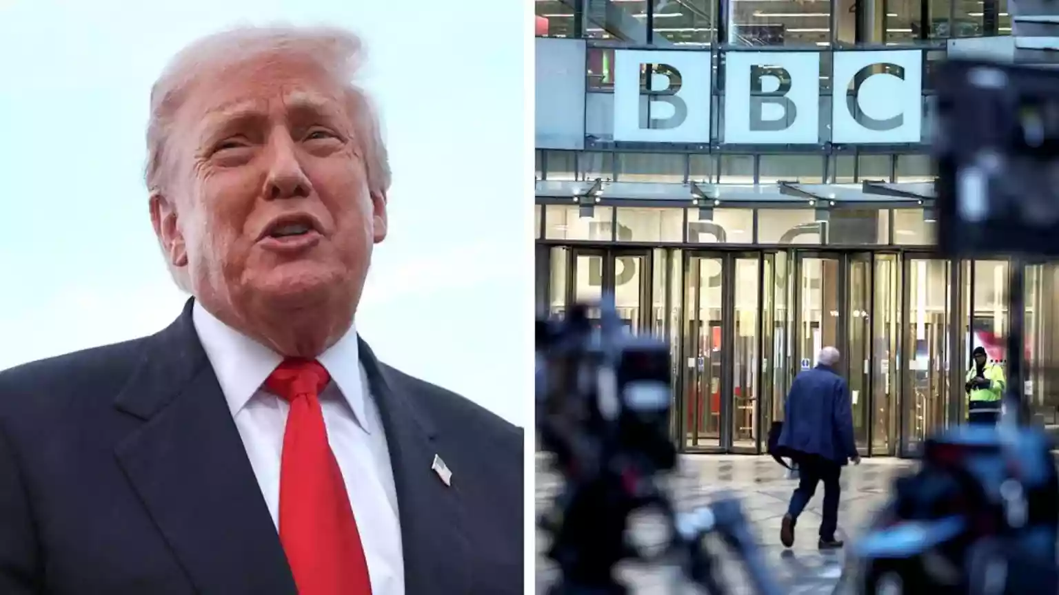 Donald Trump has threatened legal action against the BBC, following criticism over how a speech the US president made was edited and used in a Panorama