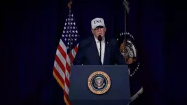 President Donald Trump said Sunday (March 1, 2026) the United States would hit Iran with “force that has never been seen before” if the country retaliated