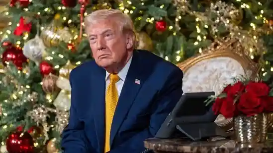 US President Donald Trump spent Christmas Eve interacting with children, asking them about what present they were excited to receive