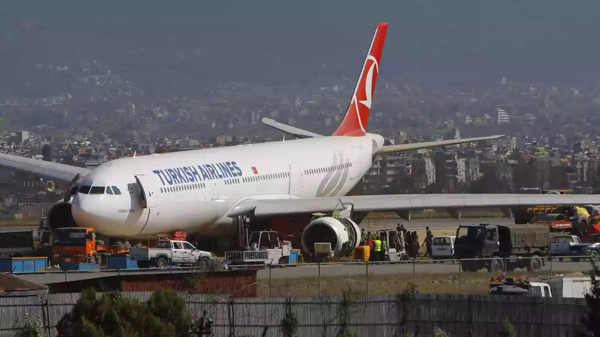 A Turkish Airlines jet caught fire while landing at Nepal's main airport on Monday (May 11, 2026), causing no reported injuries but forcing the airport to shut