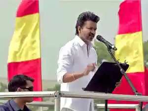 Actor-politician and TVK chief Vijay held his first public meeting in Puducherry, urging the Tamil Nadu DMK government to learn from Puducherry's impartial
