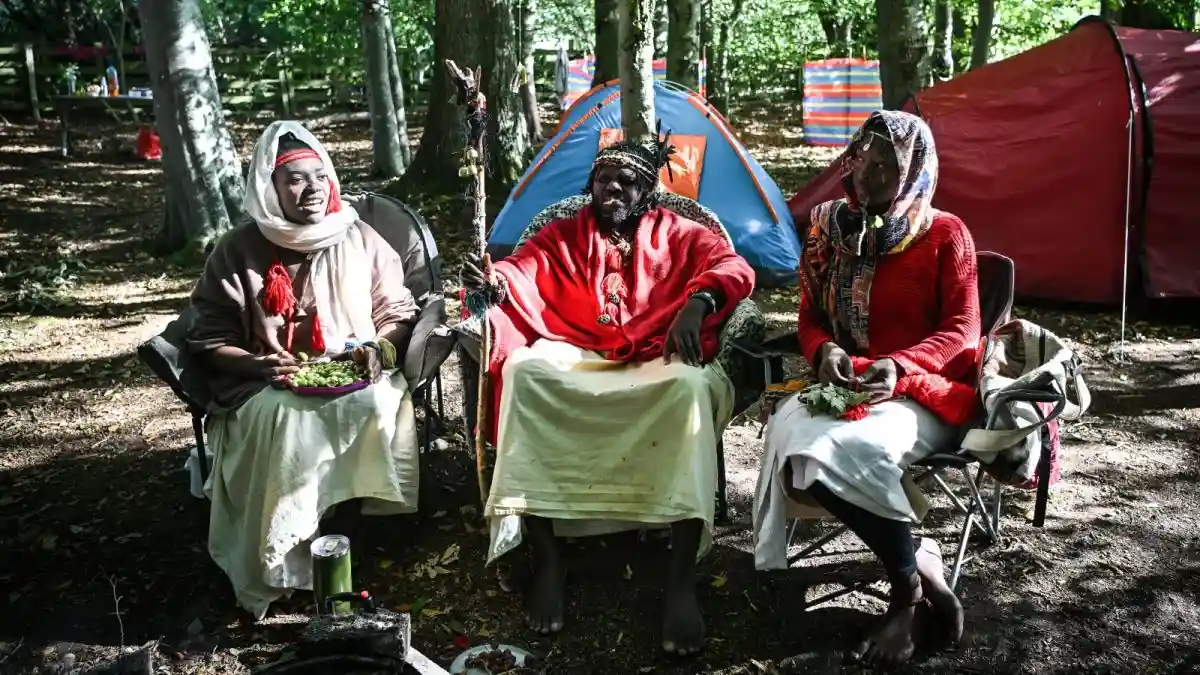 Two individuals have been arrested on suspicion of immigration offences after a group calling itself the “Kingdom of Kubala