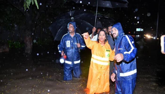 Two persons were washed away in the Afzal Sagar nala in the Mallepally area in the heart of the city. According to eye-witnesses, a man and his son-in-law were washed away amid heavy rains. A person died and three others were feared washed away in three separate incidents as heavy rains lashed Hyderabad and its outskirts on Sunday evening, throwing normal life out of gear.