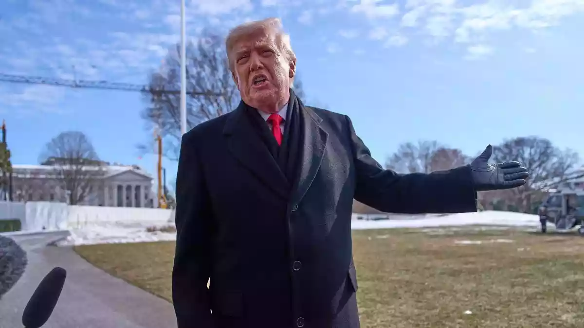 U.S. President Donald Trump has said that “a massive armada” is heading towards Iran and is ready to “fulfil its mission”