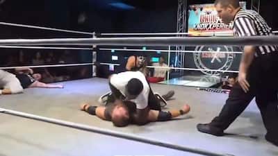 UFC legend Rampage Jackson's son, Raja, was seen brutally assaulting a pro-wrestler at an event, the video of which has gone viral on social media. The incident was broadcast live on the streaming platform Kick, drawing a lot of interactions from UFC fans online.