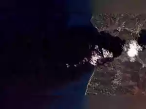 Ukrainian drones targeted industrial cities along the Volga River and a Baltic Sea port near St. Petersburg. A fire was extinguished at the Vysotsk port