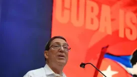 Cuban Foreign Minister Bruno Rodriguez Parrilla asked the international community for urgent help to prevent disaster in his country, which is under a U.S
